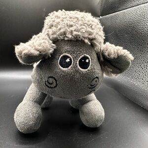 Sherpa CVS Exclusive Retired Grey Embroidered‎  7" Stuffed Squeaky Plush Dog Toy